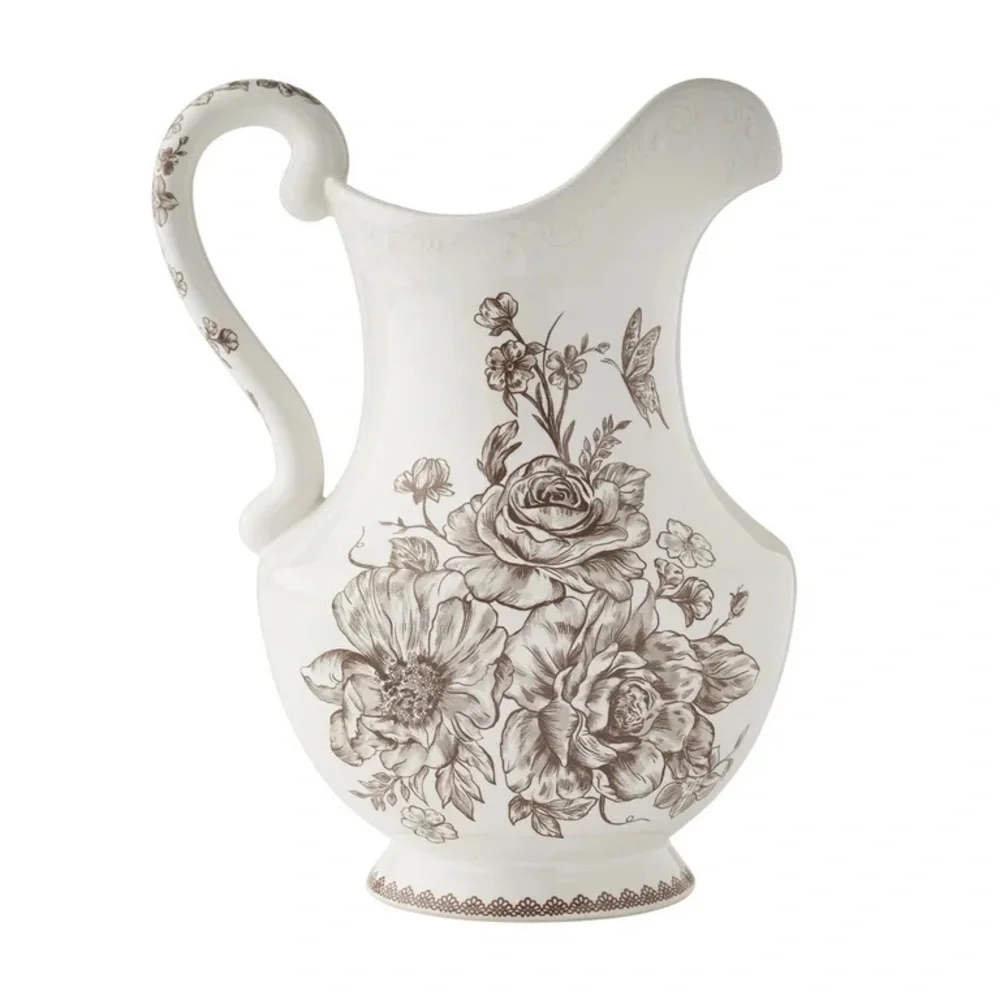The Pioneer Woman Agatha Stoneware 2-Quart Pitcher, Brown
